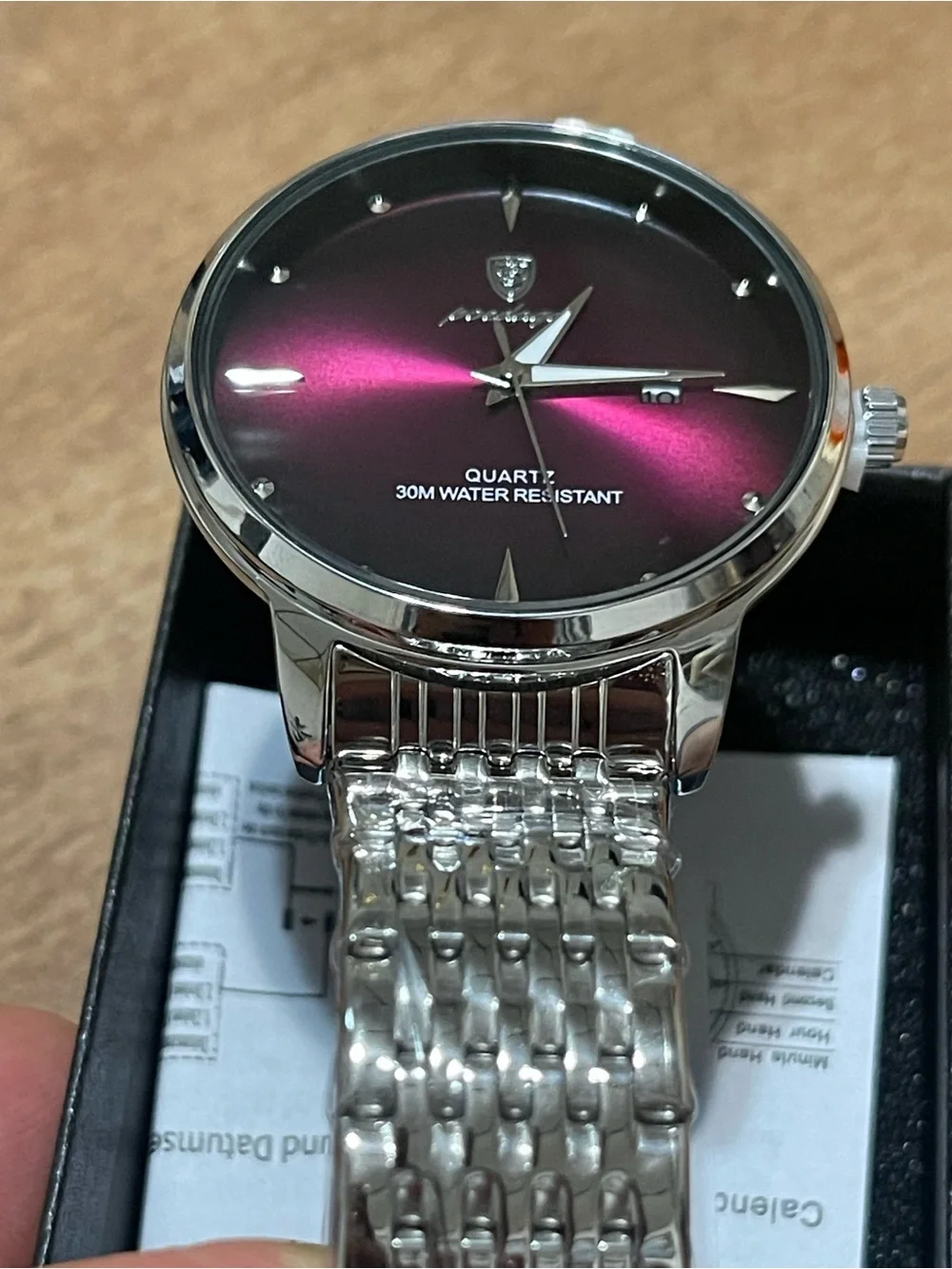 Men's Casual Business Waterproof Calendar Luminous Top Brand Luxury Quartz Watch